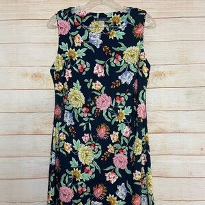 Tommy Hilfiger Floral Print Jersey Shift Dress Sz 8